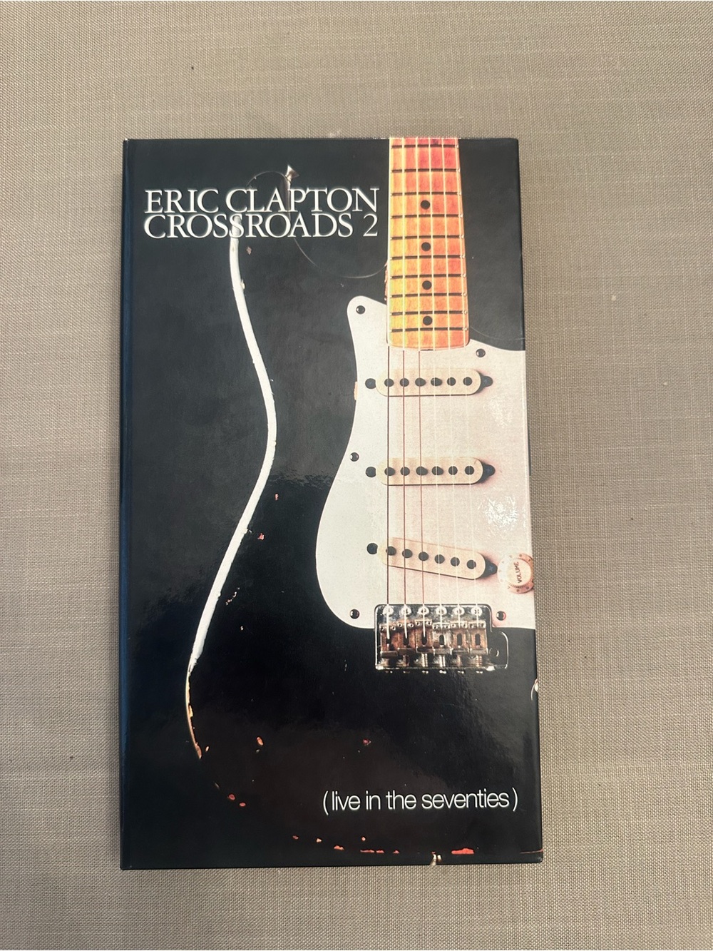 Eric Clapton Crossroads 2 CD Box Collection  — Black & White Guitar Cover